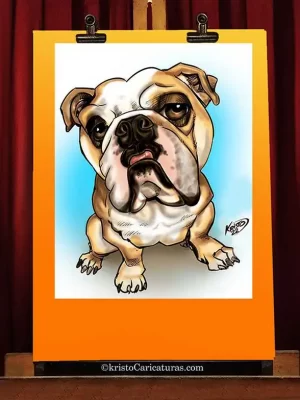 caricatura de mascota digital